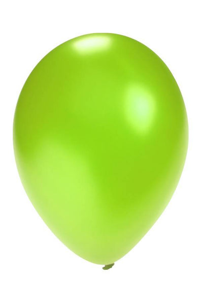 e-carnavalskleding-SYK Ballonnen metallic groen  5 inch  100 stuks