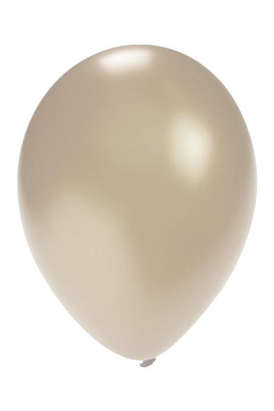 e-carnavalskleding-SYK Ballonnen metallic zilver 5 inch  100 stuks