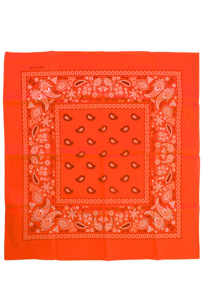 e-carnavalskleding-SYK Bandana Fluor oranje 53 x 53 cm