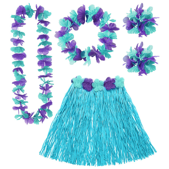 e-carnavalskleding-SYK Blauwe Hawaii set Bella