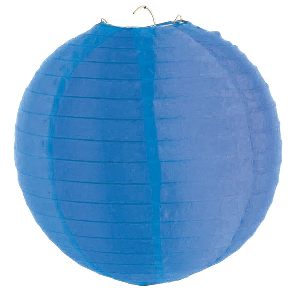 e-carnavalskleding-SYK Blauwe lampion nylon 30cm