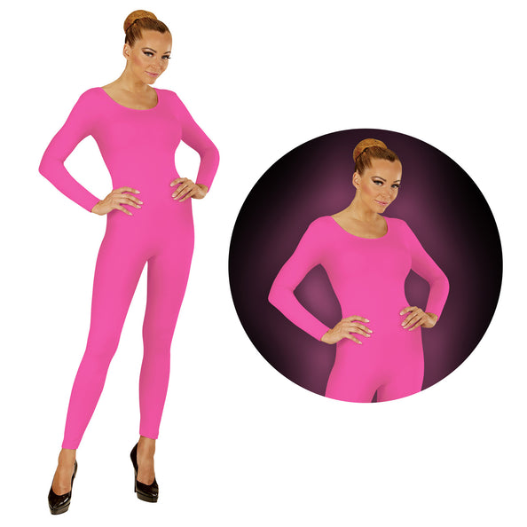 e-carnavalskleding-SYK Bodysuit neon roze