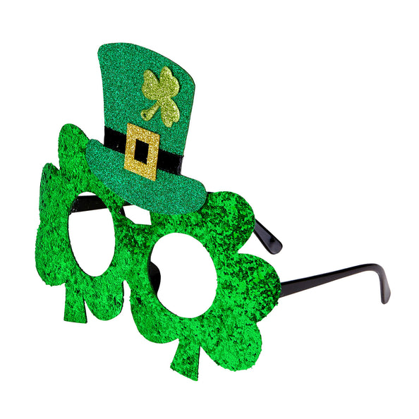 e-carnavalskleding-SYK Bril, Klavertjes "St.Patrick'S Day"