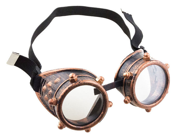 e-carnavalskleding-SYK Bronzen steampunk bril