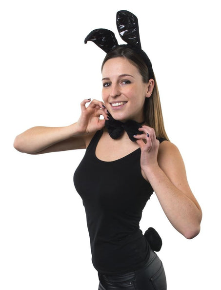 e-carnavalskleding-SYK Bunny set 3pcs black