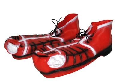 e-carnavalskleding-SYK Clown schoenen Bassie rood