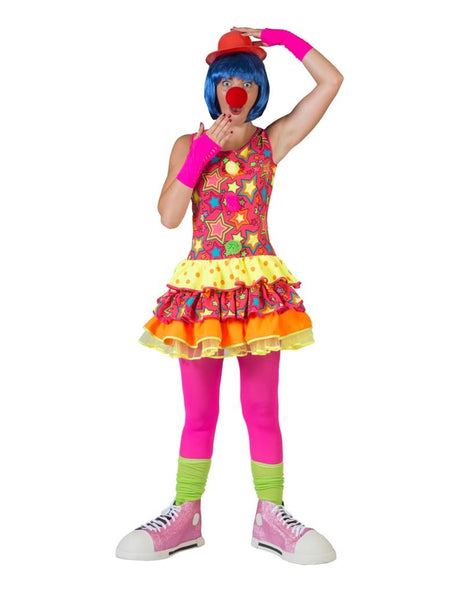 e-carnavalskleding-SYK Clown verkleed jurkje voor dames