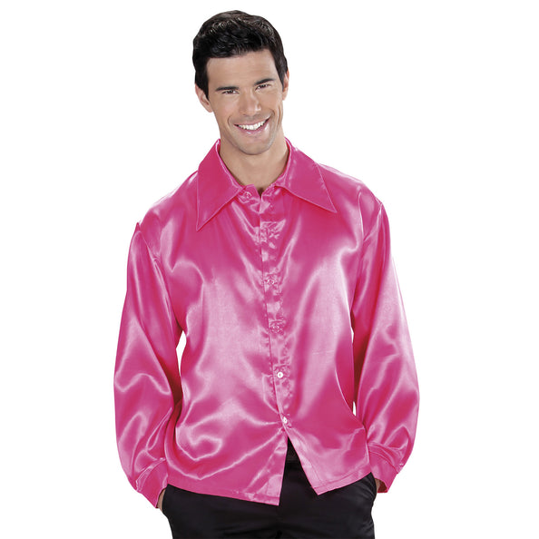 e-carnavalskleding-SYK Disco blouse roze Bert heren