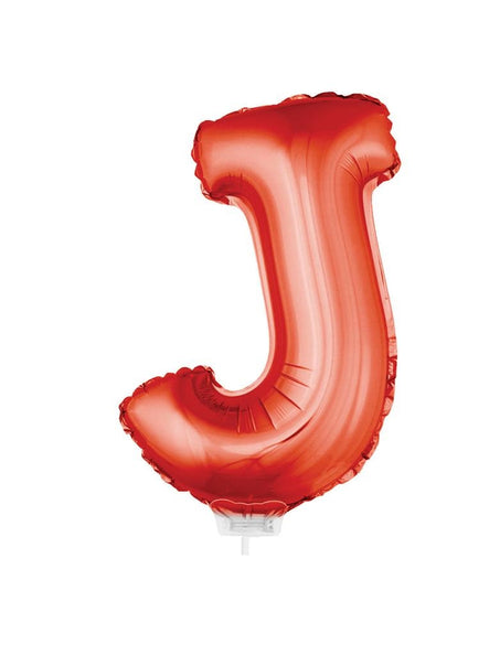 e-carnavalskleding-SYK Folie ballon letter J Rood