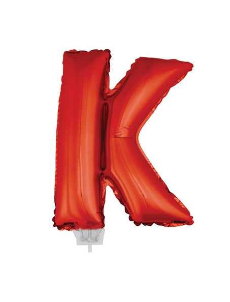 e-carnavalskleding-SYK Folie ballon letter K Rood