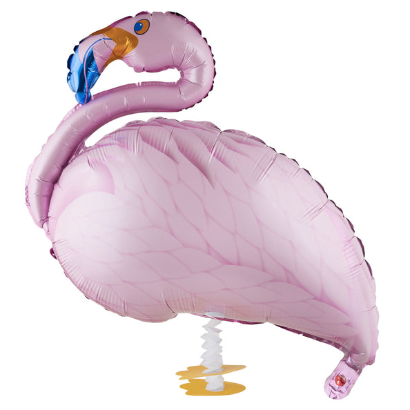 e-carnavalskleding-SYK Folieballon wandelende flamingo