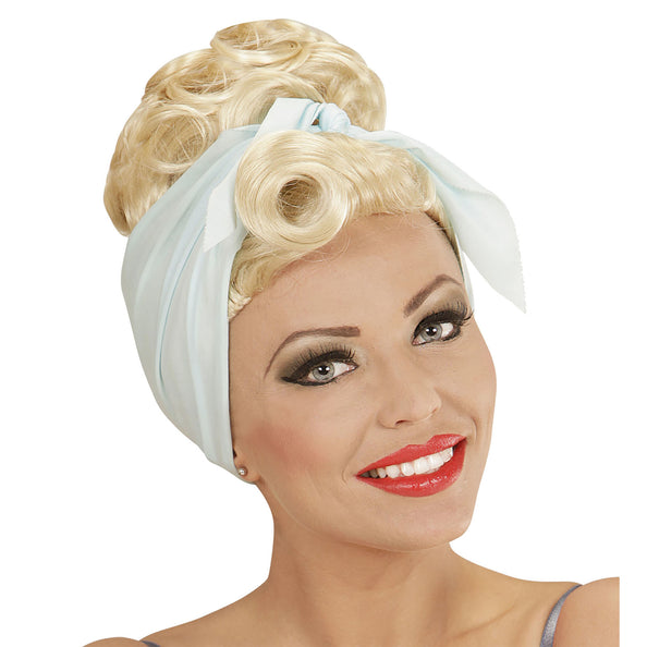 e-carnavalskleding-SYK Grease pruik Frenchy blond