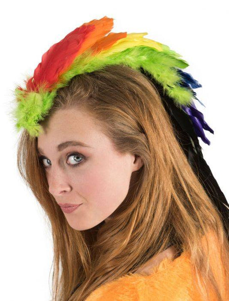 e-carnavalskleding-SYK Haarclip regenboog