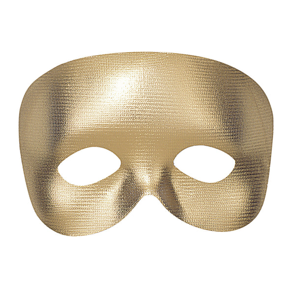 e-carnavalskleding-SYK Halfgezicht masker goud metallic