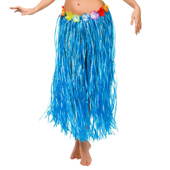 e-carnavalskleding-SYK Hawaii rokje blauw 80cm