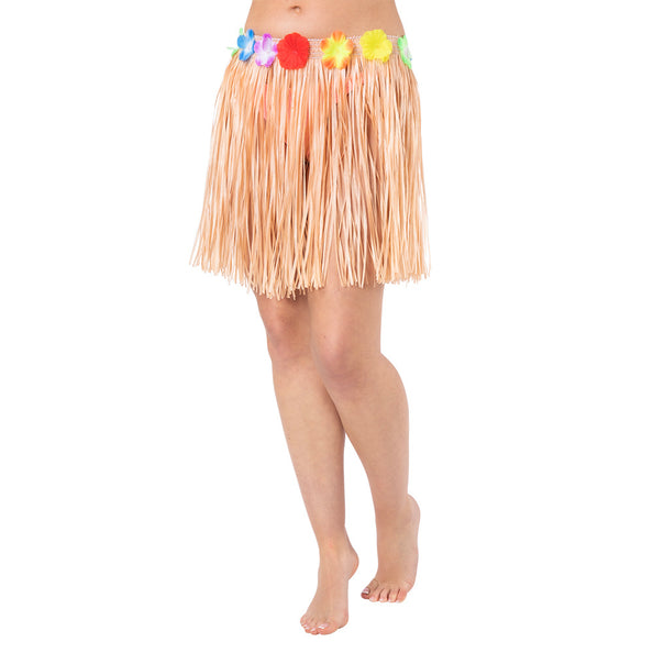 e-carnavalskleding-SYK Hawaii rokje naturel 40cm