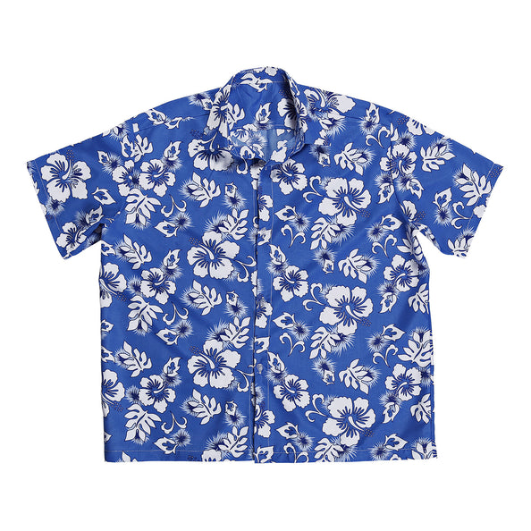 e-carnavalskleding-SYK Hawaii shirt blauw tropical Danny