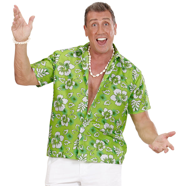 e-carnavalskleding-SYK Hawaii shirt groen tropical Danny