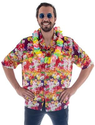 e-carnavalskleding-SYK Hawaii shirt Puck bloemen print