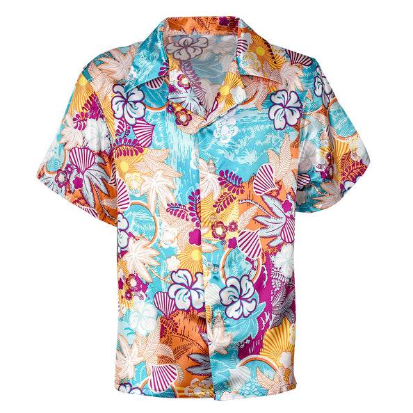 e-carnavalskleding-SYK Hawaiishirt flowers multi