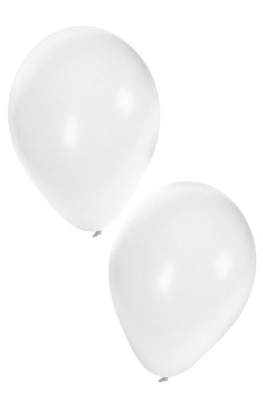 e-carnavalskleding-SYK Helium ballonnen 50 x wit nr 10