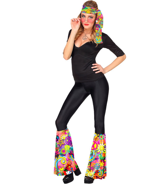 e-carnavalskleding-SYK Hippie verkleedset love&peace unisex jaren-70