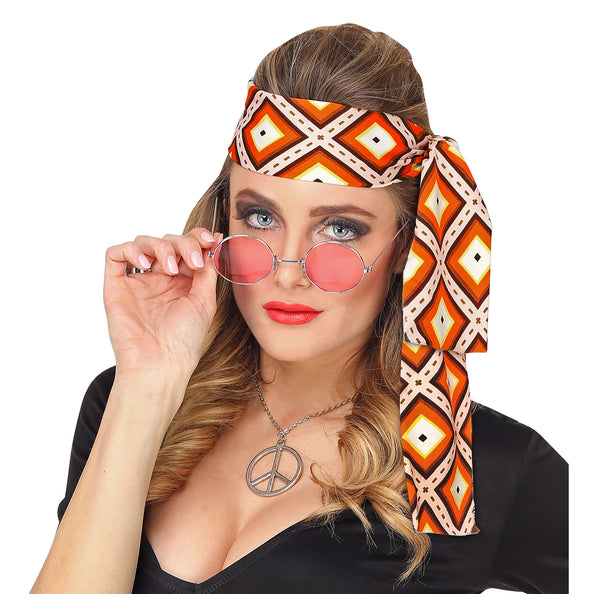 e-carnavalskleding-SYK Hoofdband hippie Groovy stijl