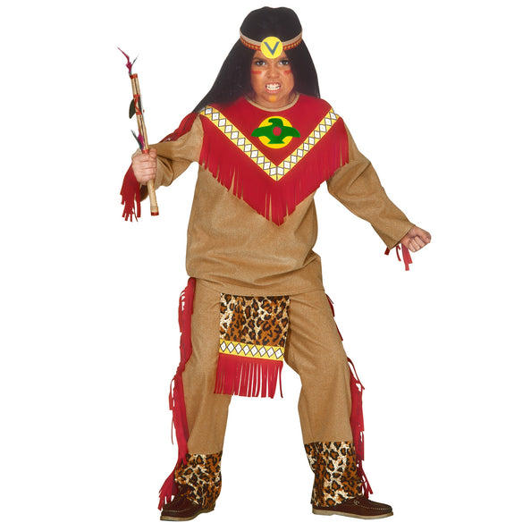 e-carnavalskleding-SYK Indianen kostuum Sitting Bull kind