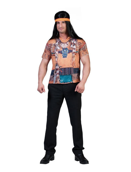 e-carnavalskleding-SYK Indianen shirt 3 D volwassenen