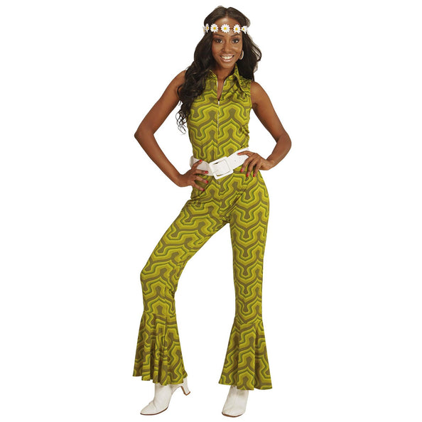 e-carnavalskleding-SYK Jaren 70 jumpsuit groovy groen