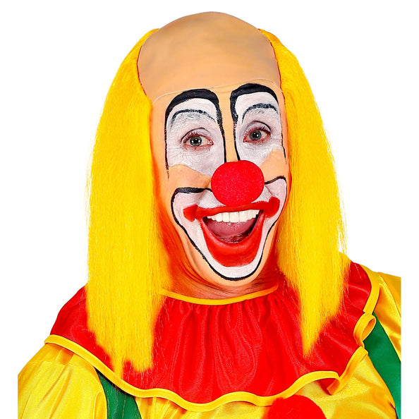 e-carnavalskleding-SYK Kale kop pruik clown met geel haar