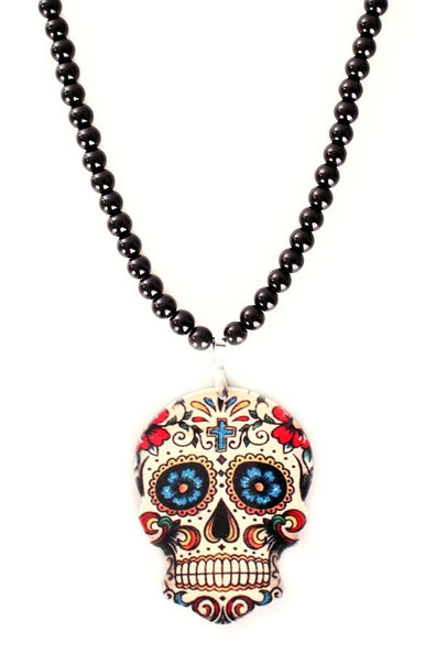 e-carnavalskleding-SYK Kralenketting Sugar skull