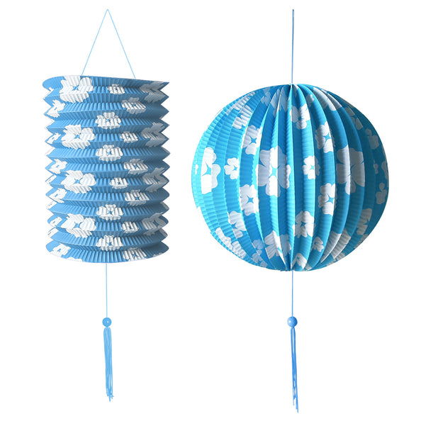 e-carnavalskleding-SYK Lampionnenset blauw