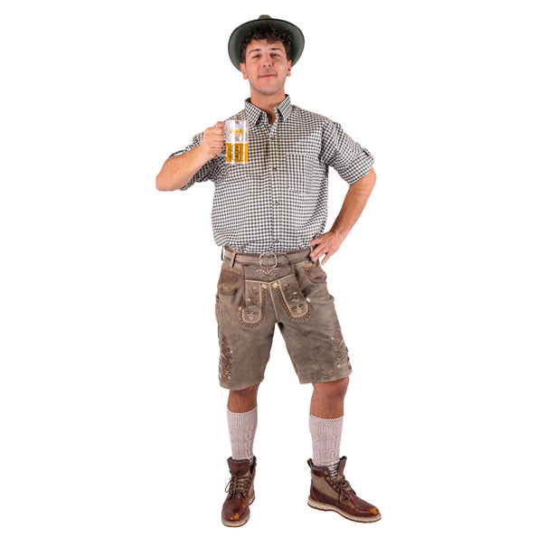 e-carnavalskleding-SYK Lederhosen Luka 100% Leer