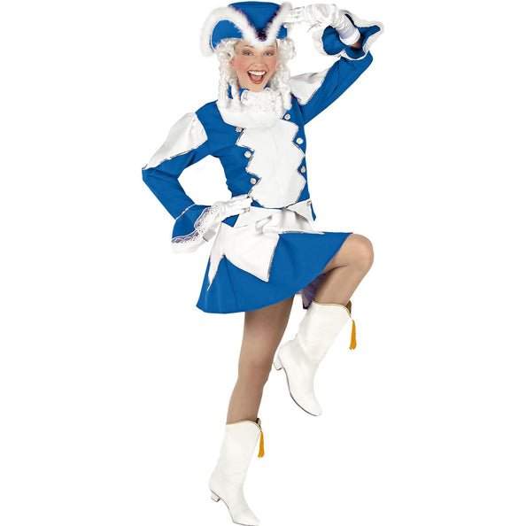 e-carnavalskleding-SYK Majorette kostuum Stacy dames blauw