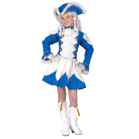 e-carnavalskleding-SYK Majorette kostuum Tessie kind blauw