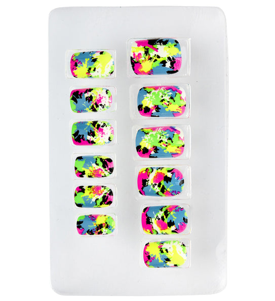 e-carnavalskleding-SYK Nagels Lapwerk Neon