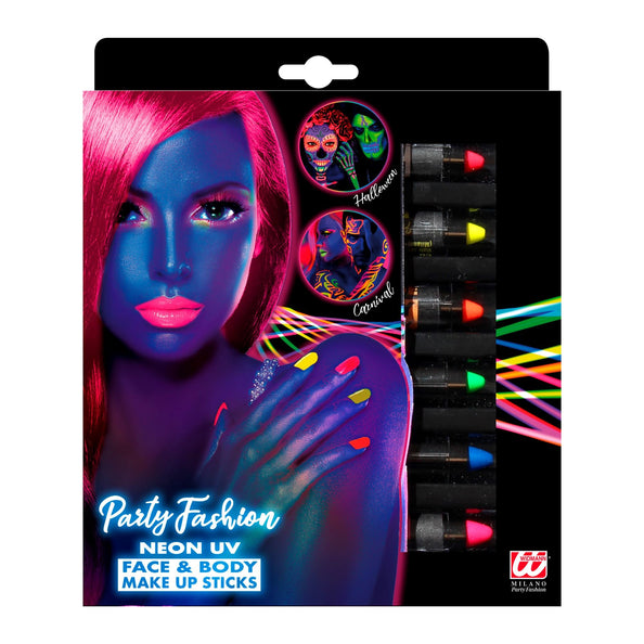 e-carnavalskleding-SYK Neon make-up 6 potloden