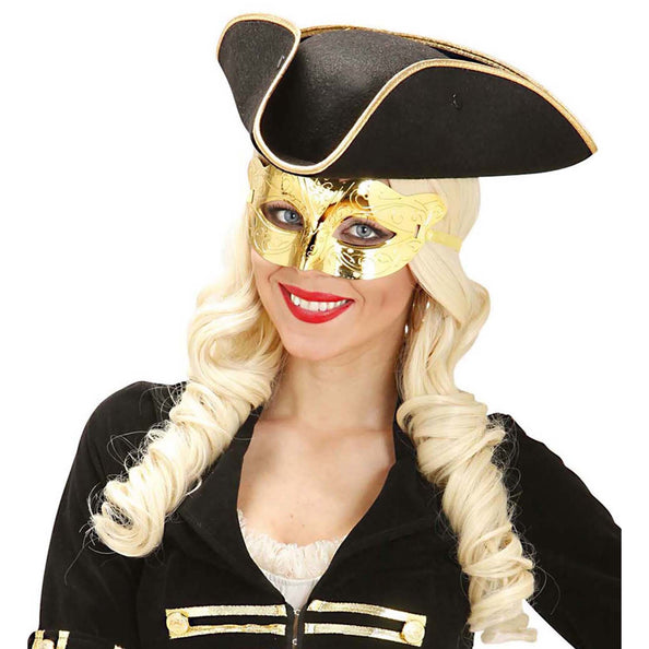 e-carnavalskleding-SYK Oogmasker metallic goud