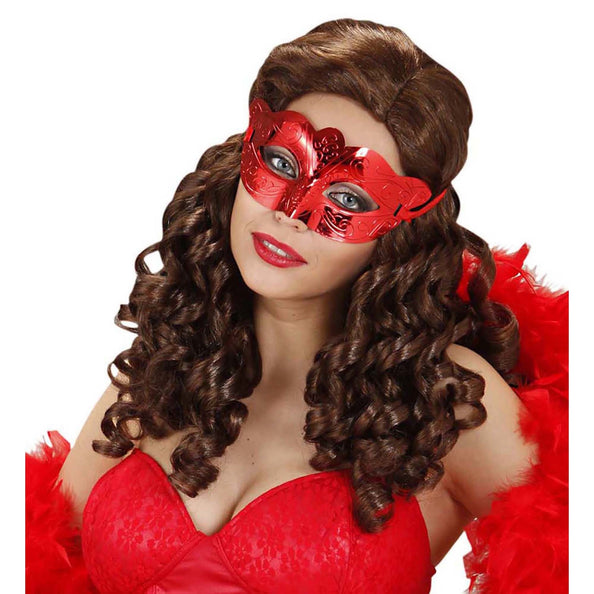 e-carnavalskleding-SYK Oogmasker metallic rood