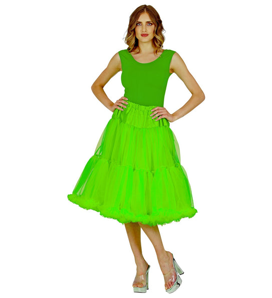 e-carnavalskleding-SYK Petticoat groen tule 65cm