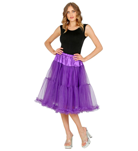 e-carnavalskleding-SYK Petticoat paars tule 65cm