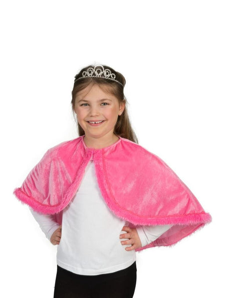 e-carnavalskleding-SYK Prinsessen cape kind roze