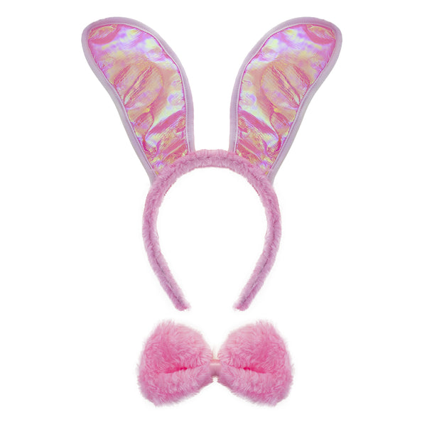 e-carnavalskleding-SYK Roze bunny set 3 delig  pink