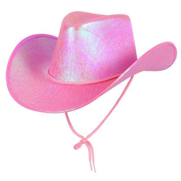 e-carnavalskleding-SYK Roze cowboyhoed glitter