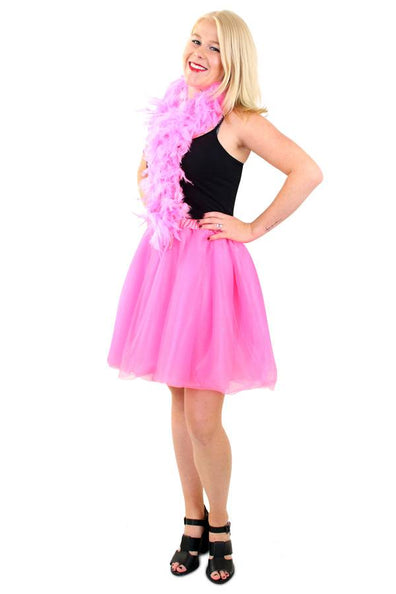 e-carnavalskleding-SYK Roze tule rok Britt  pink dames