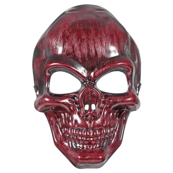 e-carnavalskleding-SYK Schedelmasker rood metallic