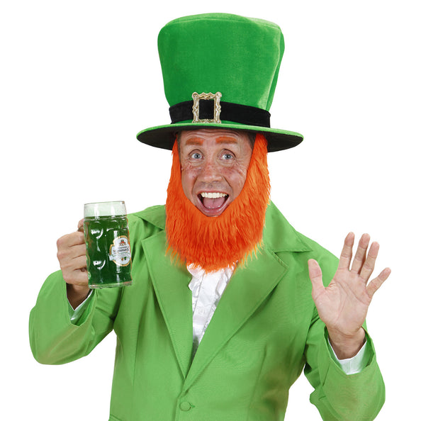 e-carnavalskleding-SYK St. Patricks day hoge groene hoed met baard