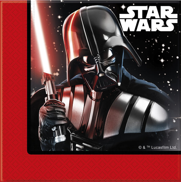 e-carnavalskleding-SYK Star Wars papieren servetten 20 stuks 33x33cm