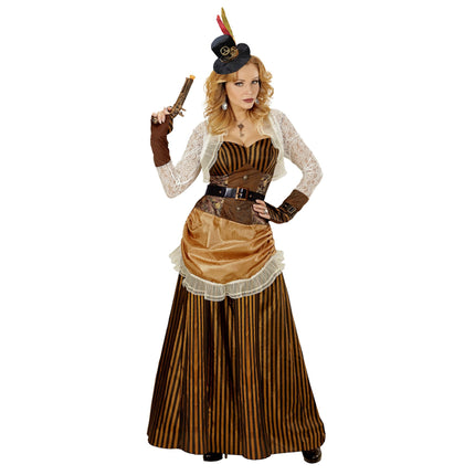 e-carnavalskleding-SYK Steampunk jurk voor dames